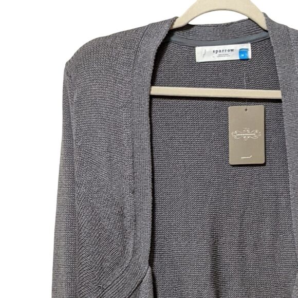 NWT Anthropologie Sparrow cotton blend cardigan medium fringe - Picture 8 of 9